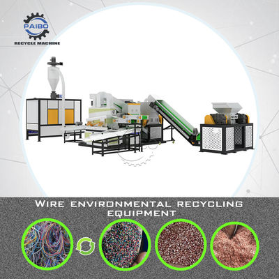 Elektrische Schrott Kupferdrahtgranulator Recyclingmaschine geeignet für Kabeldrahtschrott